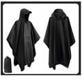 Hupullinen poncho vedenpitävä sadetakki taskuilla