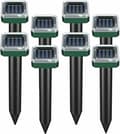 8-pack solcellsdriven ormskrämma för utomhusbruk, ultraljuds ormskrämma, solcellsdriven ormskrämma f