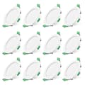 12st 7w Vit LED Downlight Infällda Taklampor Smal Spot Light