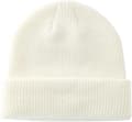 Stickad mössa för män kvinnor varma vinterhattar uppvikta mössor skull cap akryl watch hat vit