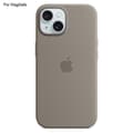 Skal för iPhone 15 Plus Kompatibelt med MagSafe Flytande Silikon Telefonskal [Induktions Popover] Grey