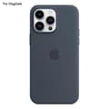 Compatible with iPhone 14 Pro Case Compatible with MagSafe Liquid Silicone Phone Case [Induction Popover] - Perfect Dark Blue