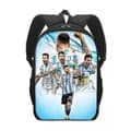 New Mr. Football World Cup Student School Bag Messi Large Capacity Polyester Backpack that Reduces Burden 25