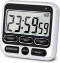 2024 Digital Kitchen Timer With Silent/Loud Alarm On/Off Button, 12-hour Clock And Alarm, Memory Function