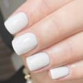 Miniatyrbild 1 av 5: 24x Short Square False Nails, Solid Color Artificial Nails, White Press-on Nails