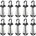 Deck Anchor Pegs, 10 Pieces Aluminum Windproof Aluminum with Spring Loop, Portable Anchor for Outdoor Camping