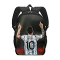 New Mr. Football World Cup Student School Bag Messi Large Capacity Polyester Backpack that Reduces Burden 8