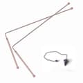 Copper Dowsing Rods, 99.9% Pure Copper Divining Rod for Spiritual Energy Tracing 2pcs (Includes 1 Pendulum)