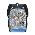 New Mr. Football World Cup Student School Bag Messi Large Capacity Polyester Backpack that Reduces Burden 17