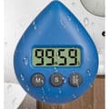 Waterproof Shower Timer, Digital Timer, Bathroom and Kitchen Timer, Countdown Timer with Suction Cup Hole Blue Blue blue
