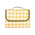 90x150cm Waterproof Picnic Blanket, Portable Outdoor Mat, Thick Yellow