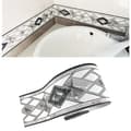 Selvklebende tapetbord vanntett 10 cm x 5 meter (grå)