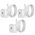 Hett 3-pack - Snabbladdare - Adapter + Kabel 20W Vit - EU-kontakt - iPhone-kompatibel med 3-pack 3-pack 3-Pack 3-Pack iPhone