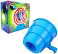 Handheld Air Cannon Toy, Air Vortex Blaster Prank Toy with Grip (Blue) Blue