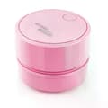Portable Vacuum Cleaner Mini Desktop Dust Eraser Debris Cleaner Sweeper Office Desk Dust Tool For Car Home Computer Handheld Pink