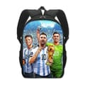 New Mr. Football World Cup Student School Bag Messi Large Capacity Polyester Backpack that Reduces Burden 23