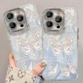 Telefoncover til iPhone 17, 16, 15 Pro/ProMax/Plus Glitrende Sommerfuglemønster Hårdt Cover 16