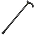 Retractable aluminum alloy walking stick, 2 sections, telescopic, adjustable height, non-slip cane for the elderly (Black)