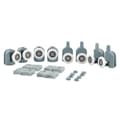 Wheels for shower cabin / Shower door - 8 pcs grey