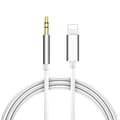 For iPhone Aux Cord Aux Cable for Car Apple to 3.5mm Aux Cable - 1m Silver silver 1m