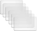 6 Pcs Clear Plastic Placemats for Dining Table Heat Resistant Placemats 40 x 30 cm Washable and Wipeable Table Protectors for Kitchen, Dining Room-FS-