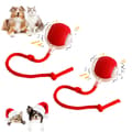2 pcs 360° Smart Automatic Rolling Pet Ball, Rechargeable Irregular Movement for Cats & Dogs, Red
