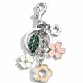 Väskberlocker för handväskor - Söt handväskkedjeberlock - Väskaccessoarer Berlocker för kvinnor Flower Charm - Silver
