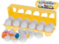 Educational Sorting Puzzle - Match Numbers with 12 Eggs