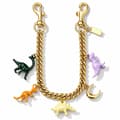 Väskberlocker för handväskor - Söt handväskkedjeberlock - Väskaccessoarer Berlocker för kv C-dinosaur Chain - Gold