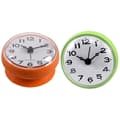 2x 7cm Vattentät Kök Badrum Duschklocka Sugpropp Orange & Grön