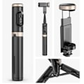 Miniatyrbild 2 av 7: Bluetooth trådlös handhållen Selfie Stick-stativ Utdragbar monopod med fjärrkontroll-USB-uppladdningsbar White