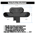 Miniatyrbillede 6 af 10: Udvidet Gamepad Back Button PS4 Game Controller