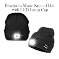 Pikkukuva 4 / 6: Bluetooth Music Neulottu hattu LED-lampun kannen kanssa Red