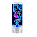 Miniatyrbild 1 av 8: Fantasy Fish LED-fjärrstyrd lavalampa USB-ansluten - Vit White
