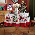 Miniatyrbild 5 av 5: Julbordsduk Rund Julbordsduk Tvättbar Julbordsduk B 47 inches
