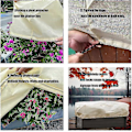 Miniatyrbild 2 av 5: 2 st Rektangulära Vinterskydd, Frostskydd för Blomlådor med Dragsko