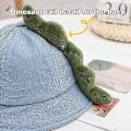 Miniatyrbild 4 av 5: Baby Solhatt Unisex Barn Bucket Hatt Pojke Flicka Utomhus Bred Brim Solskydd Keps, Gul