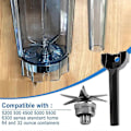 Miniatyrbild 5 av 5: Blender Våt Bladmontering Ersättningsdel för 5200-serien Standard Blender Mixer Hushåll 64 32 Oz Behållare