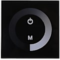 Miniatyrbild 1 av 5: DC 12-24V LED Touch Väggkontrollpanel med Justerbar Ljusstyrka Dimmer (Färg: Svart)