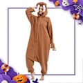 Miniatyrbild 2 av 5: Unisex Vuxen Onesie Pyjamas Djur Heldräkt Halloween Kostym Jul Sovkläder Jumpsuit Walrus Large