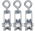 3 Mini Trissor med Kullager, 28mm, för 6 mm rep, Lager 30kg