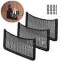 3 st Bilförvaringsnät 40 * 20 CM Bilficka Organizer Väska för Redskap/Husvagnar/Båtar/Hemma (Elastiskt Nät)