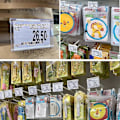Miniatyrbild 4 av 5: 50 st Transparent Prisskylt Prislapp Etiketthållare Plast Prislappar Hållare för Trådhyllor för Prislappar