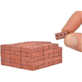 Miniatyrbild 3 av 4: 100 st Tegelstenar Bygg Rollek Leksak, Storlek 1.6*0.8*0.45cm keramiklera 1:16 Block