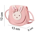 Miniatyrbild 5 av 5: Flickor Axelväska Crossbody Väska Söt Kanin Pu Läder Handväska