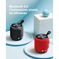 Miniatyrbild 5 av 5: Bärbar Bluetooth-högtalare, Trådlös Mini Dubbelparning Bluetooth 5.0-högtalare, HD 360 Surroundljud och Bas (Mörkblå)