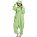 Miniatyrbild 1 av 5: Unisex Vuxen Onesie Pyjamas Djur Heldräkt Halloween Kostym Jul Sovkläder Jumpsuit Mike Wazowski Medium