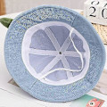 Miniatyrbild 3 av 5: Baby Solhatt Unisex Barn Bucket Hatt Pojke Flicka Utomhus Bred Brim Solskydd Keps, Gul