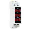 Miniatyrbild 4 av 5: Trefas Din-skena Amperemeter, 3-siffrig Trefasdisplay, 3-fas Digital Display, Modulär Strömmätare Indikator