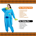 Miniatyrbild 4 av 5: Unisex Vuxen Onesie Pyjamas Djur Heldräkt Halloween Kostym Jul Sovkläder Jumpsuit Aliens Large